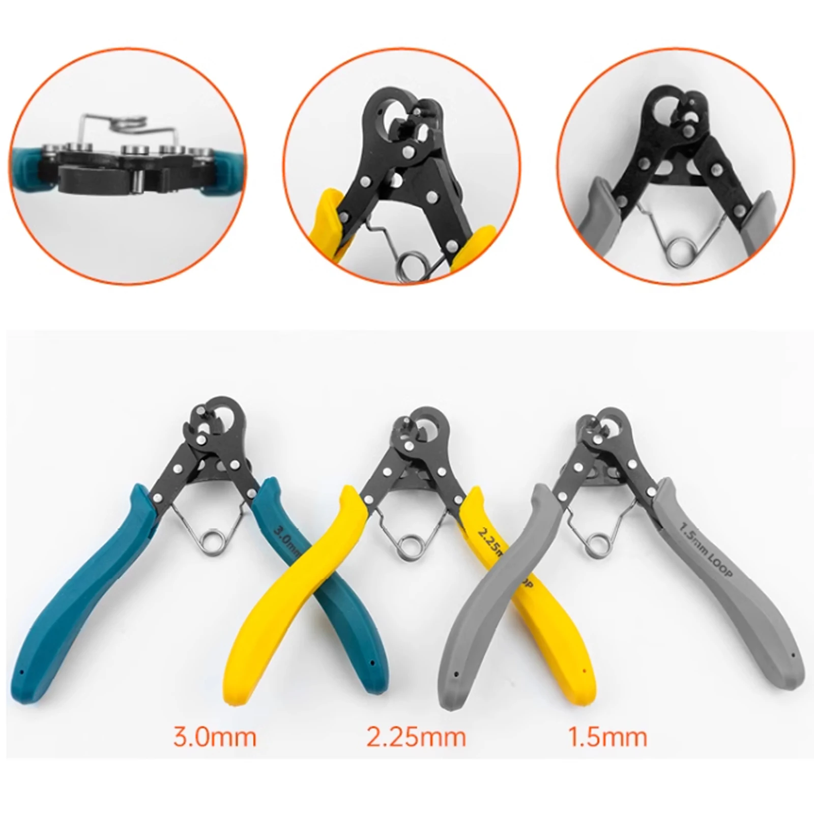 

1-Step 9-Pin Looper Plier, 14K Gold Wire 925 Silver Wire Copper Wire Jewelry Beading Handmade Pliers