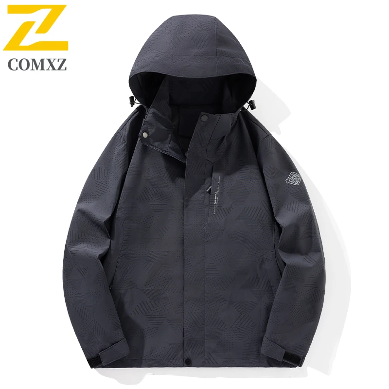 

Men's Charge Jacket Spring Autumn New Camouflage Windproof Waterproof Wear Resistant Hooded Jacket Outdoor Camping Hiking Jacket