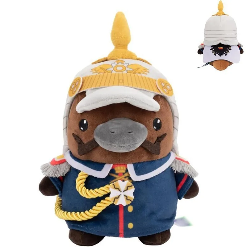 Hot Kaiser Platypus Duck Plush Toy Steel Ambition 4 Game Peripheral Duck Billed Platypus Stuffed Pillow Doll Toy For Kid 24cm