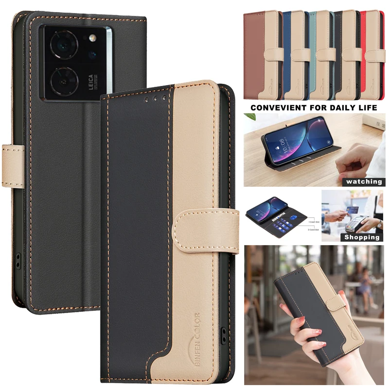 Cover Phone Case For Xiaomi 14T Pro Fundas For Xiomi 14T 13T Pro 14TPro Mi14T Wallet Skin Friendly Magnetic Flip Leather Cases