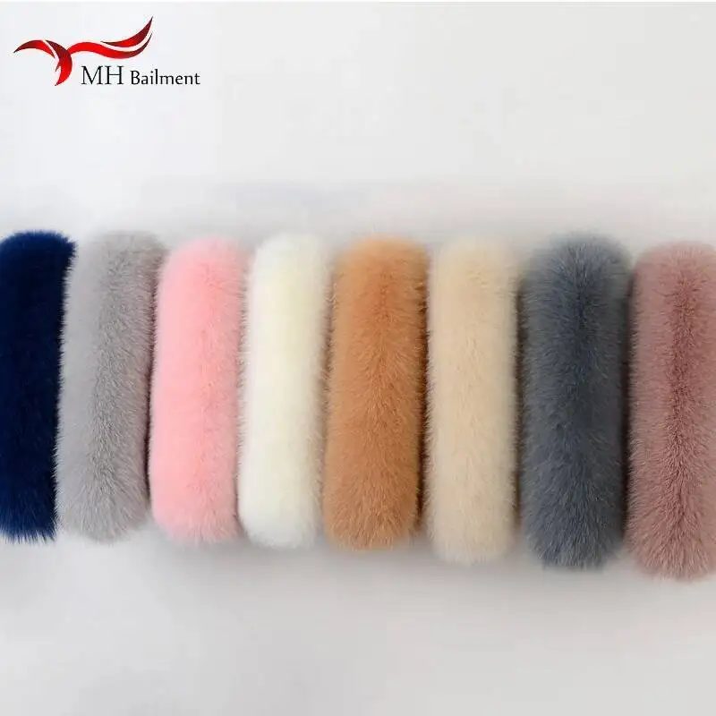 

Winter 100% Real Fox Fur Collar Women Luxury Hooded Pink Fur Scarf Warm Fluffy Genuine Raccoon Fur Shawl Scarves