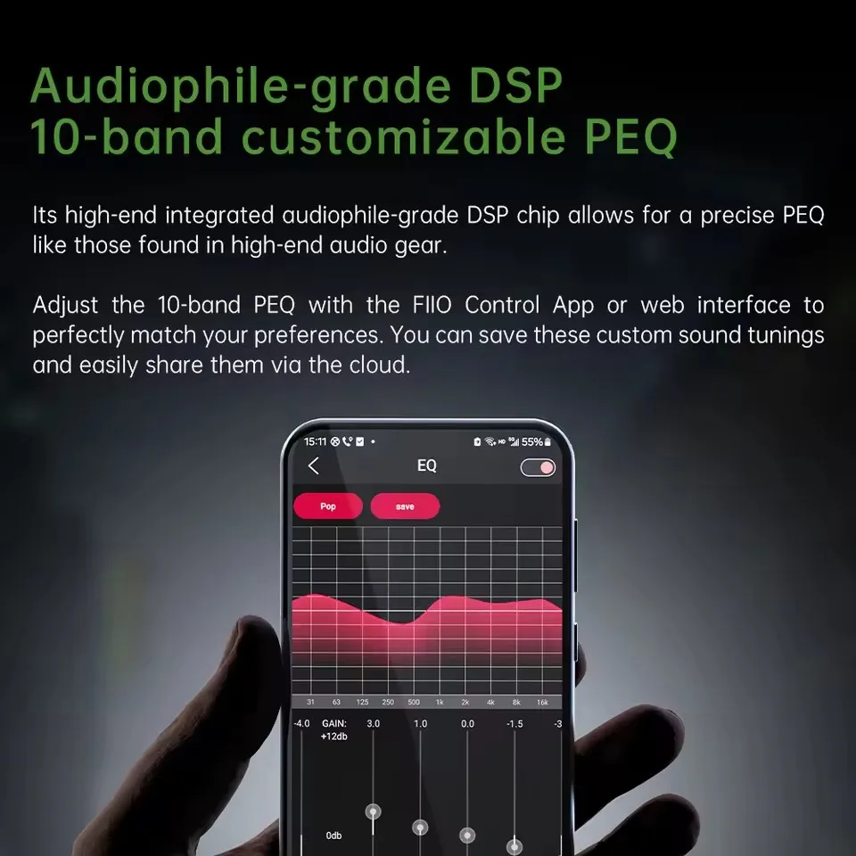 FiiO JIEZI USB ЦАП AMP Type-C на 3,5 мм/небалансированный адаптер для наушников 4,4 мм Кабель USB-C DSD-декодер для Android