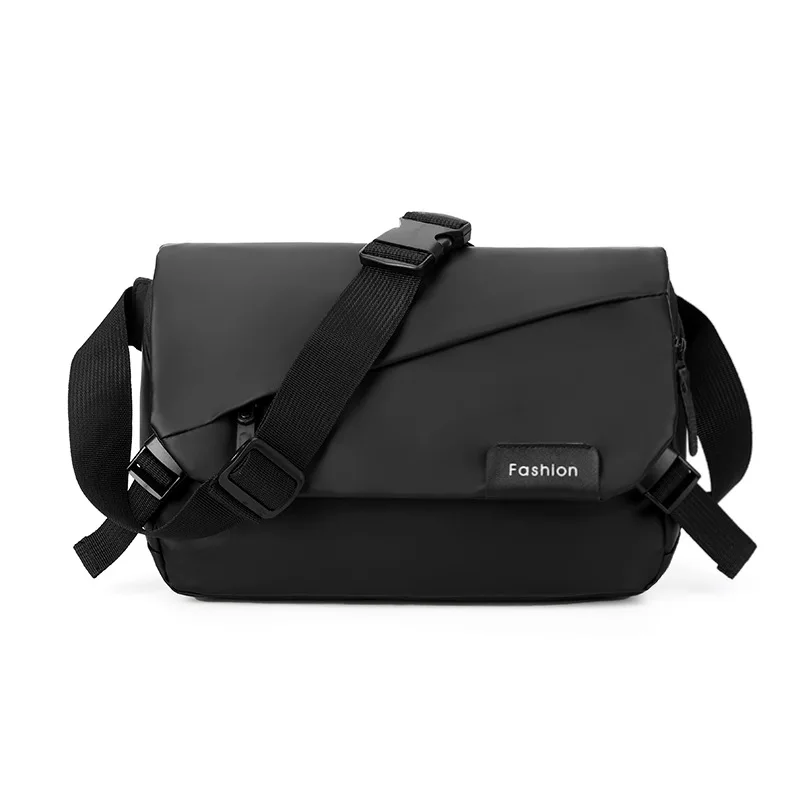 Bolso cruzado multifuncional para viaje, bolsa de mano de gran capacidad, color negro, resistente al agua