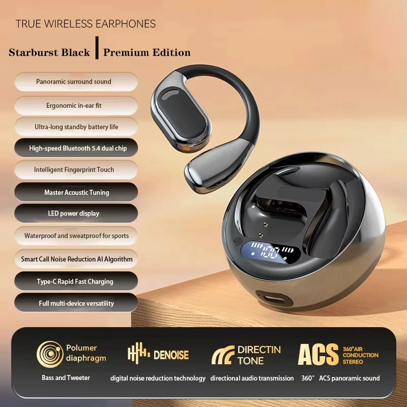 

M76 Bluetooth sports earphones, waterproof and sweat proof | LED digital display screen | AI noise reduction technology | direct
