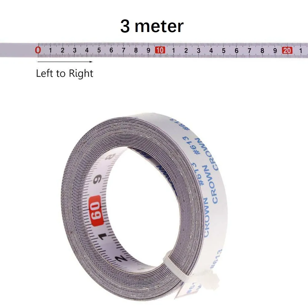 5/3/2/1 meter measure table Self Adhesive Metric Miter Track Tape Measure Scale Ruler Sides Woodworking Tool adhesive 5 meter