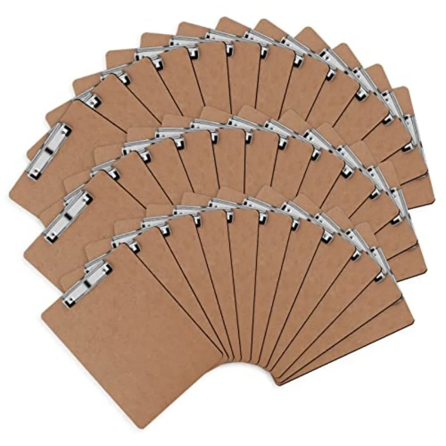 

Папки-клипборды из твердого картона, низкопрофильные, стандартные, формат А4, для офиса и учебы, экологичные