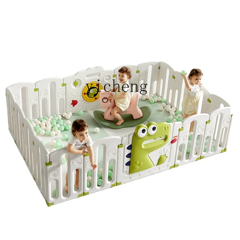 Clôture de jeu XL pour enfants, grille de protection pour bébé, tapis d'escalade au sol, salon