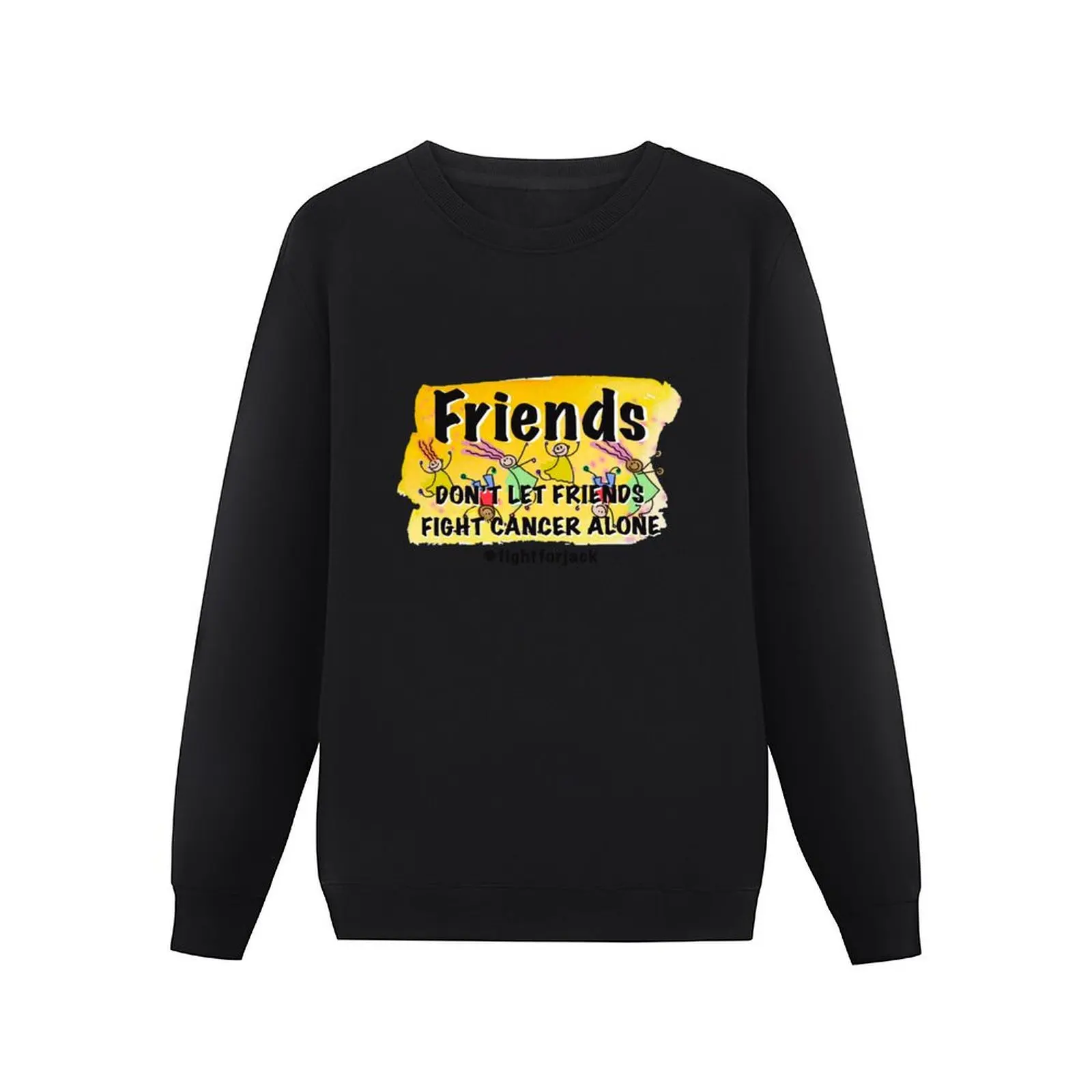 Copy of Friends don’t let friends fight cancer alone Pullover Hoodie korean autumn clothes japanese style winter man sweatshirt