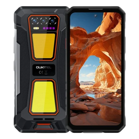 OUKITEL WP58 PRO 5G Rugged Phone 24GB(8+16) RAM + 512 ROM, 6.7'' HD 10000mAh 33W Android 15 NFC Cellphone with Dual Camping Lamp