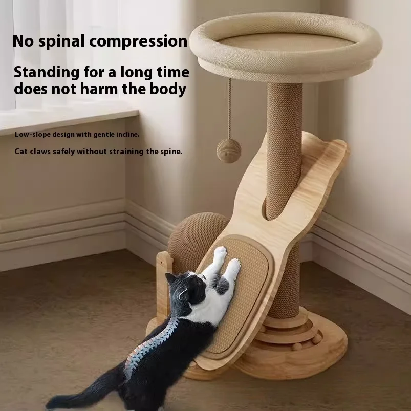 Wholesale Customized Multi-layer Pet Supplies Cat Scratching Board Climbing Frame Toys in One Multi-Purpose Cat Tree