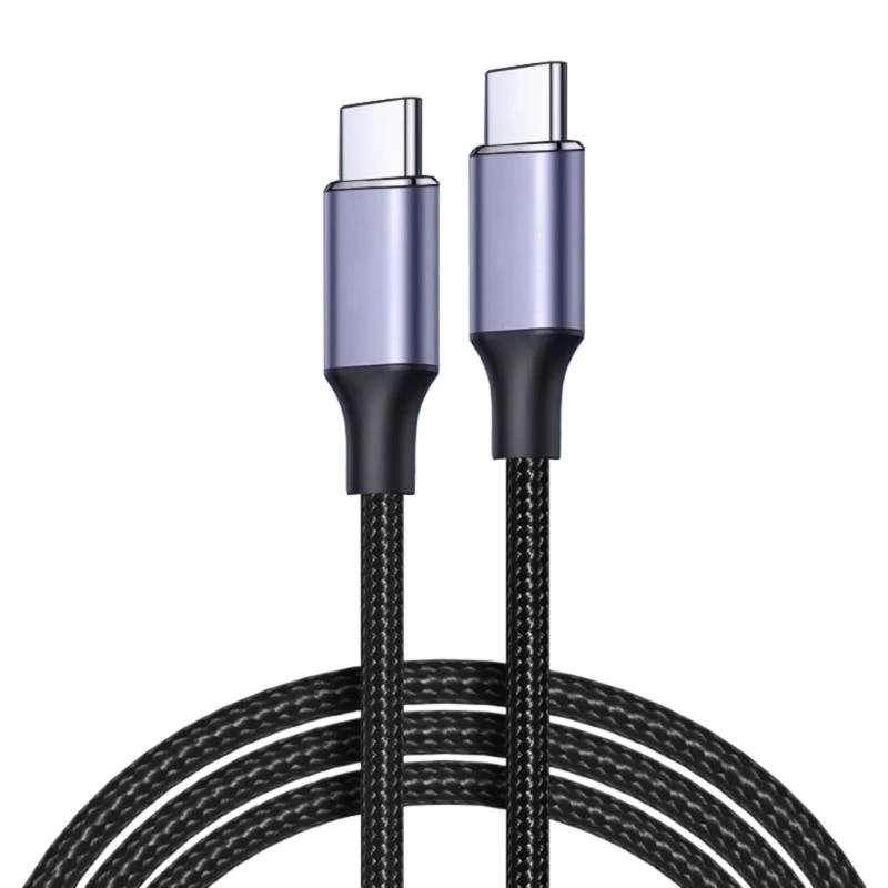 K3NB 100W USB C to USB C Cable Fast Type C Charging Cable Nylon Braided 480Mbps Data Transfer For Smartphones Tablets Laptops