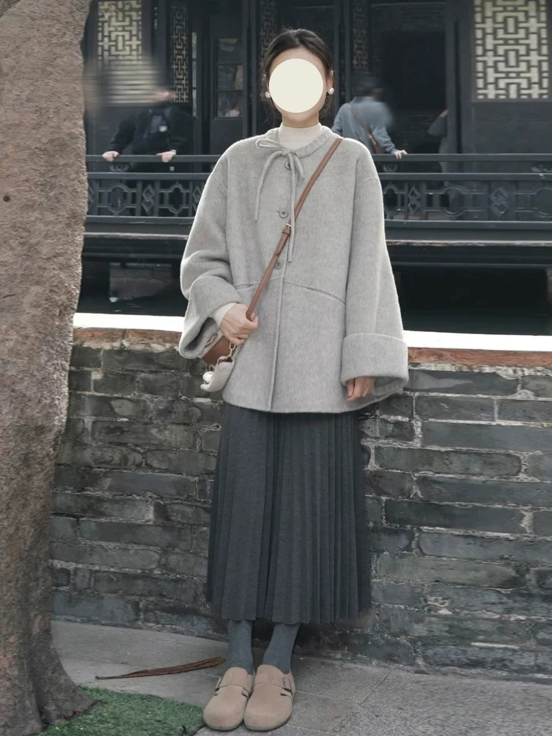 

Шерстяное пальто Ay Ort для женщин, осень-зима 2025, новая коллекция, элитное, в стиле Хепберн, маленький размер, удлиненное, элегантное