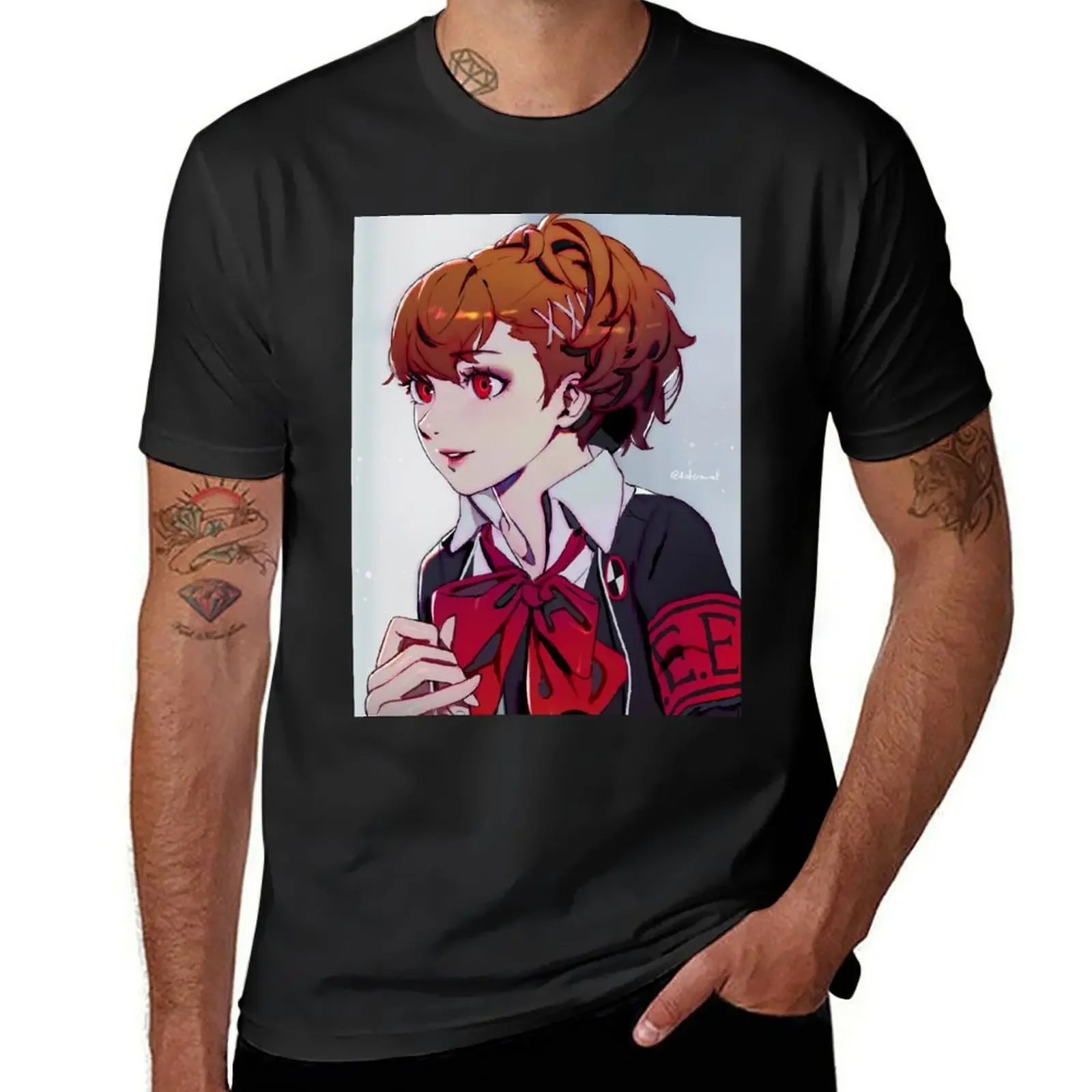 

FEMC portrait T-Shirt blue lock rapper graphic tees Louboutins valentines clothes black t-shirts for men