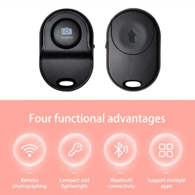 Mini Portable Remote Control Camera Wireless Selfie Shutter Control For IPhone/Android Take Photos Videos Hands-Free