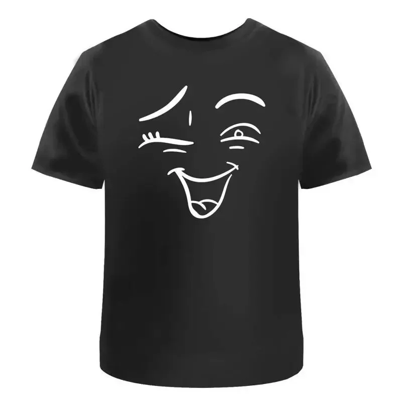 Winking Face' Cotton T Shirt Ta028261