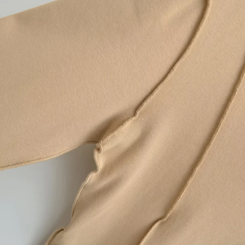 ort Svel V-Ne Top Gentle Sle Pendolarismo Abbigliamento interno Abbigliamento esterno Effetto snellente Lungo Sve ort Lunghezza Donna irt