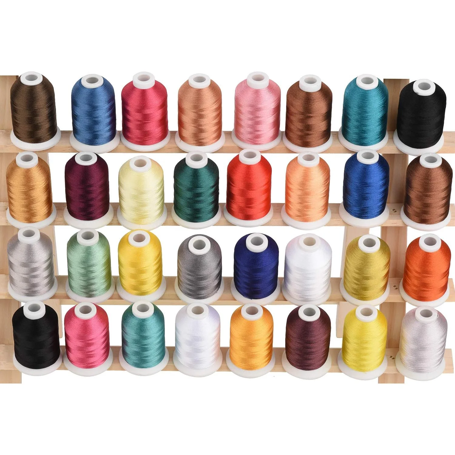 Simthread 32 ماديرا لون ماكينة تطريز بوليستر طقم خيط 500 متر (550 سنة) مماثلة لون ماديرا روبنسون أنتون