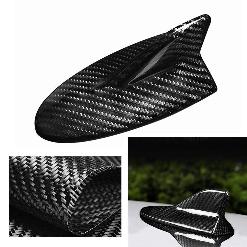 Real Carbon Fiber Roof Aerial Shark Fin Antenna Cover For Lexus IS250 ISF IS350 2008-2013 Car Exterior Dome Mast Case Cap Shell