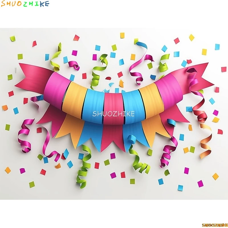 Baby Shower Decoration Birthday Party Photography Backdrops Props Balloons Arch Children Newborn Photo Studio Background BS-06