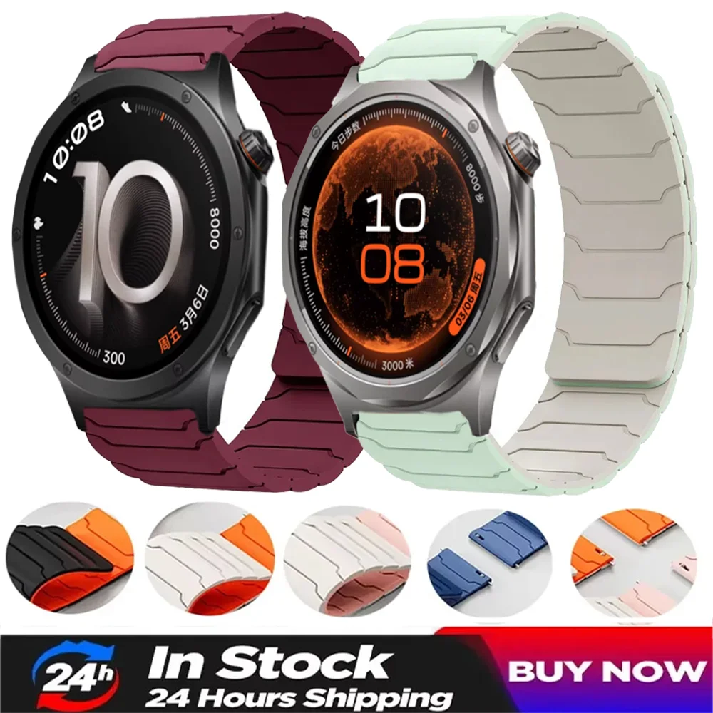 20/22mm Silicone Band for OPPO Watch S X3 X2 4 Pro Magnetic Strap Sport Breathable Bracelet Oneplus Watch 4 3 2R Lite Wristband