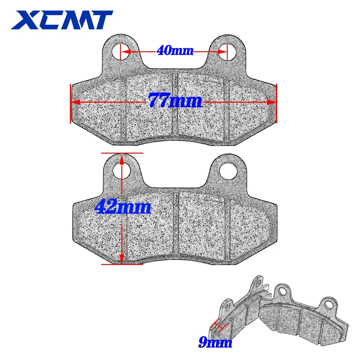 Motorcycle Front and Rear Brake Pads for 50cc 70cc 90cc 110cc 125cc 140cc to 170cc 200cc 250cc Pit Dirt Bike ATV Quad Motocross image 4
