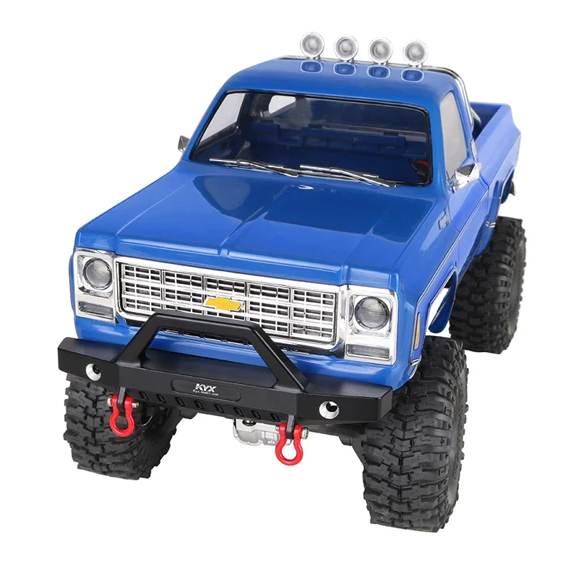 KYX Racing parachoques delantero de aluminio actualizaciones piezas accesorios para 1/18 coche trepador de control remoto Traxxas TRX4M F150 K10
