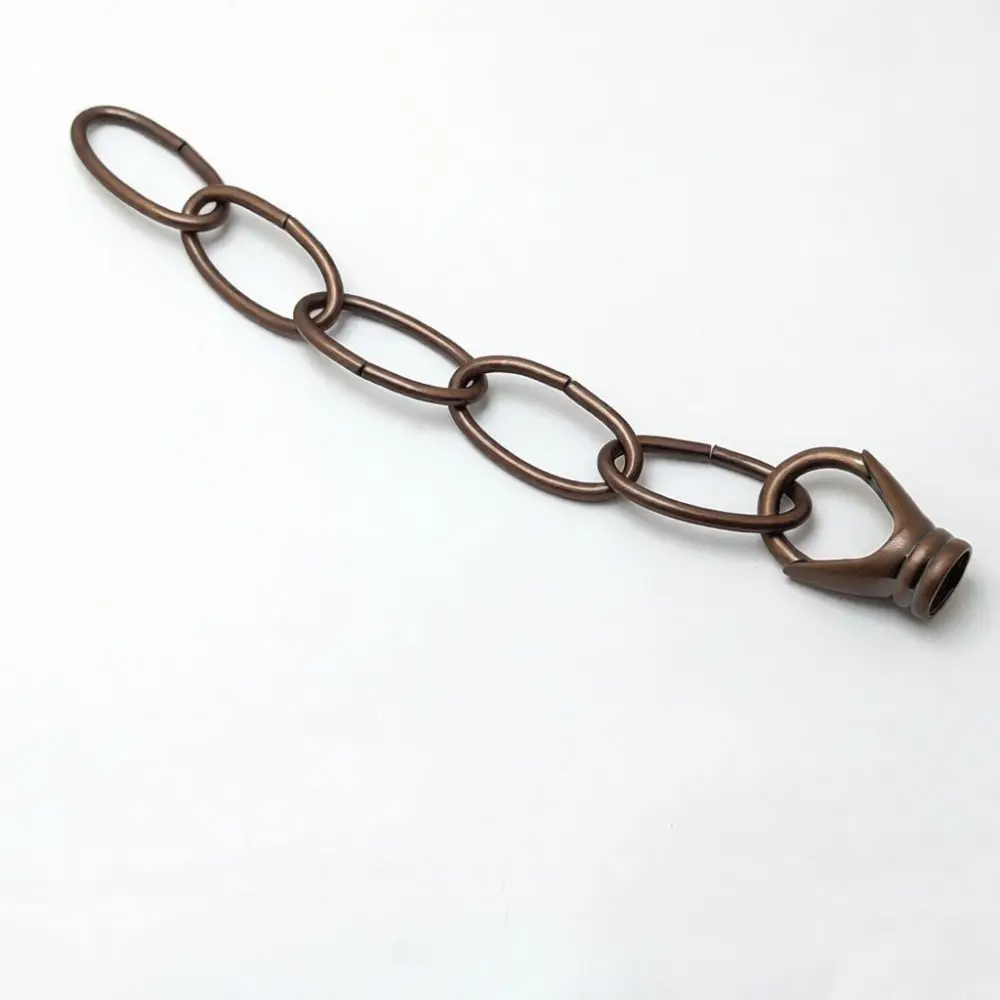 Vintage Metal Hanging Chain For Pendant Light Bronze Industrial Chandelier Support Link Replacement Retro Fixture Parts
