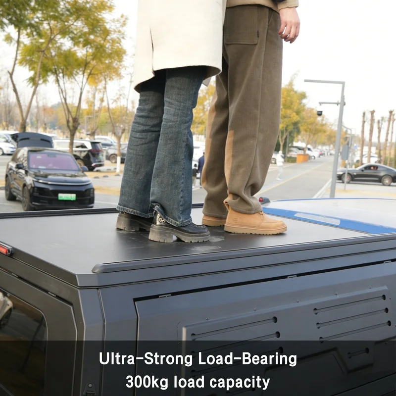 High Quality 4x4 Hardtop Truck Canopy Smart Camper Bed Cap 5FT 6FT Fit For 3rd Gen Tacoma 2021 2022 2023 Ute Pickup - view 4