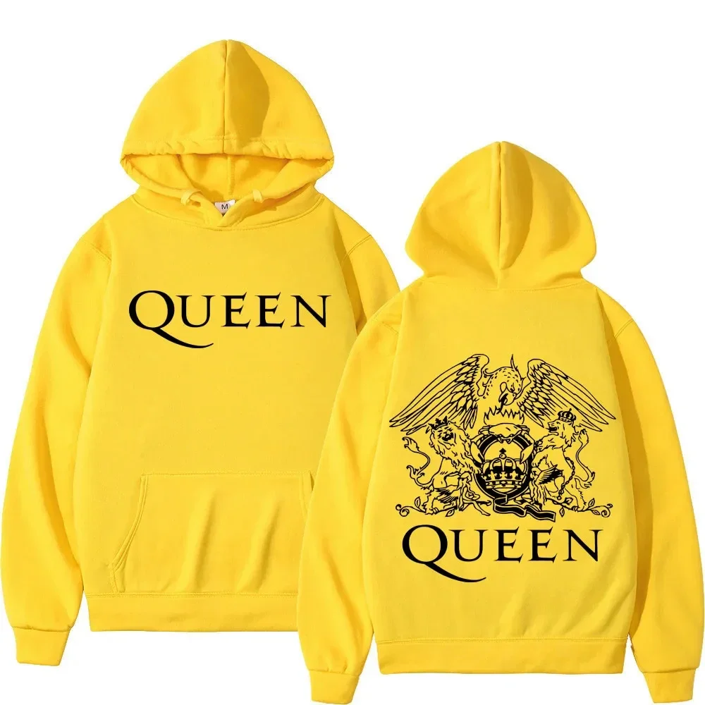 Autumn Winter Men Hoodie British Rock Band Queen Print Pullover Hoody Woman Sweatshirts Unisex Streetwear Fashion y2k Clothing