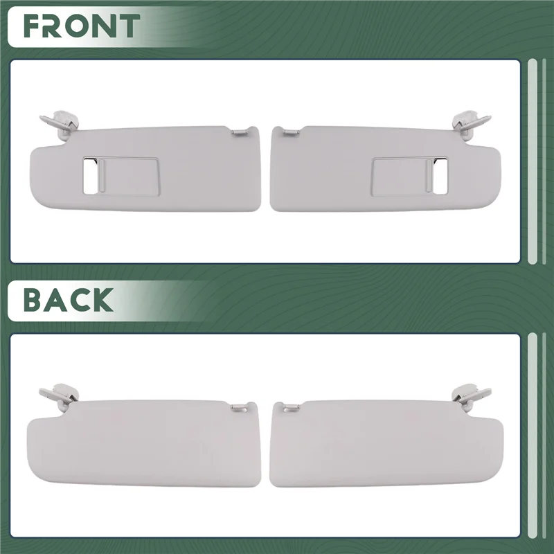 

Sun Visor Car Interior Mirrors Sun Visor Forskoda Octavia Baby Mirrors 1ZD857551/552 5JD857551/552 Gray-A08Q