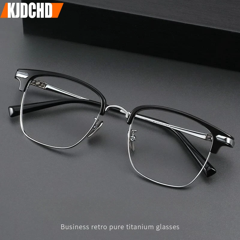 

KJDCHD модные роскошные очки, новые удобные ретро очки, деловая оптическая оправа для очков по рецепту для мужчин