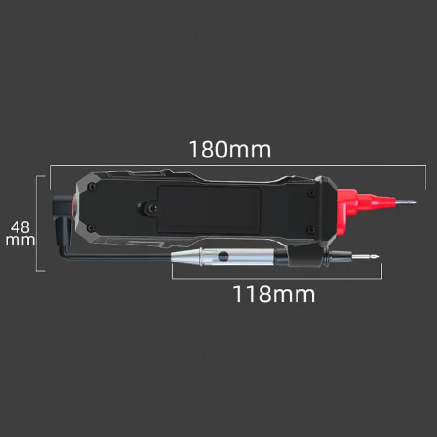 Mini Digital Multimeter USB Rechargeable Smart LCD Voltage Detector Tester Portable DC AC Voltage Ohm Continuity