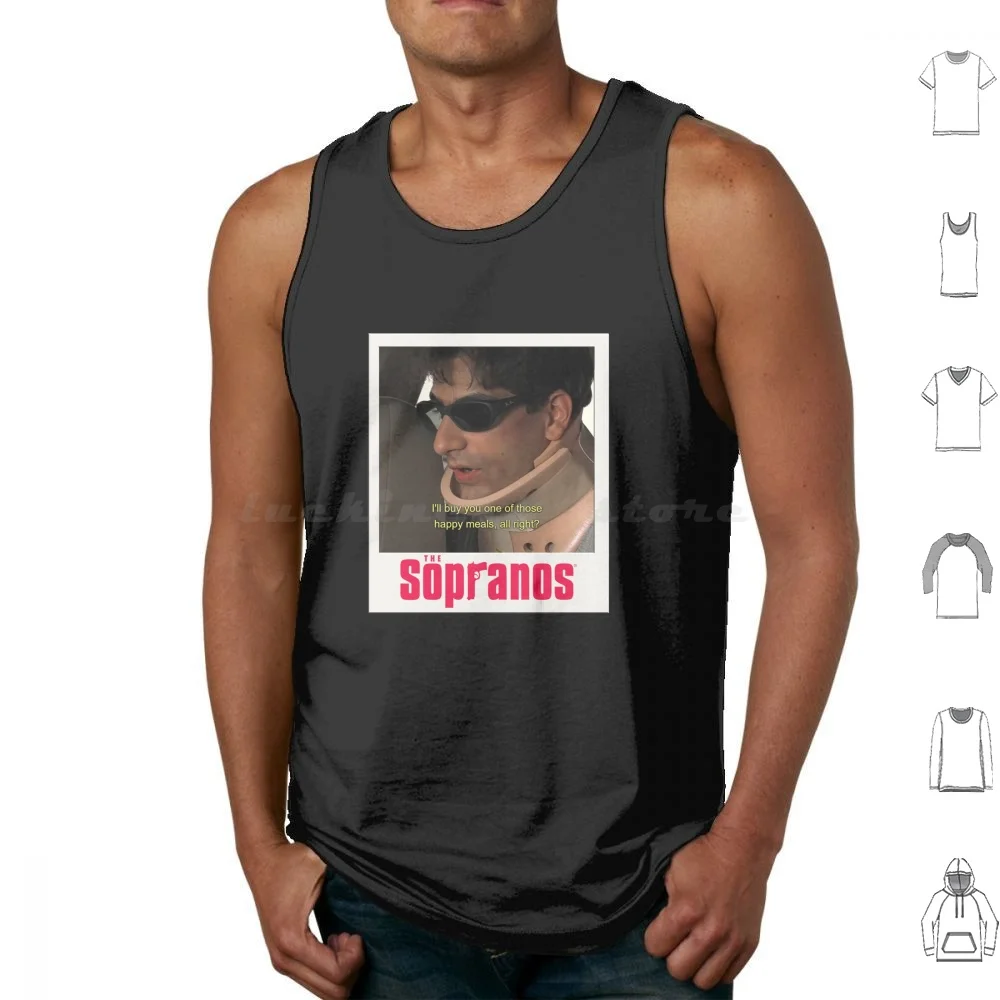 The Sopranos Christopher Moltisanti Happy Meal Tank Tops Vest Sleeveless Tony Tony Soprano Tony Hawk The Sopranos Sopranos