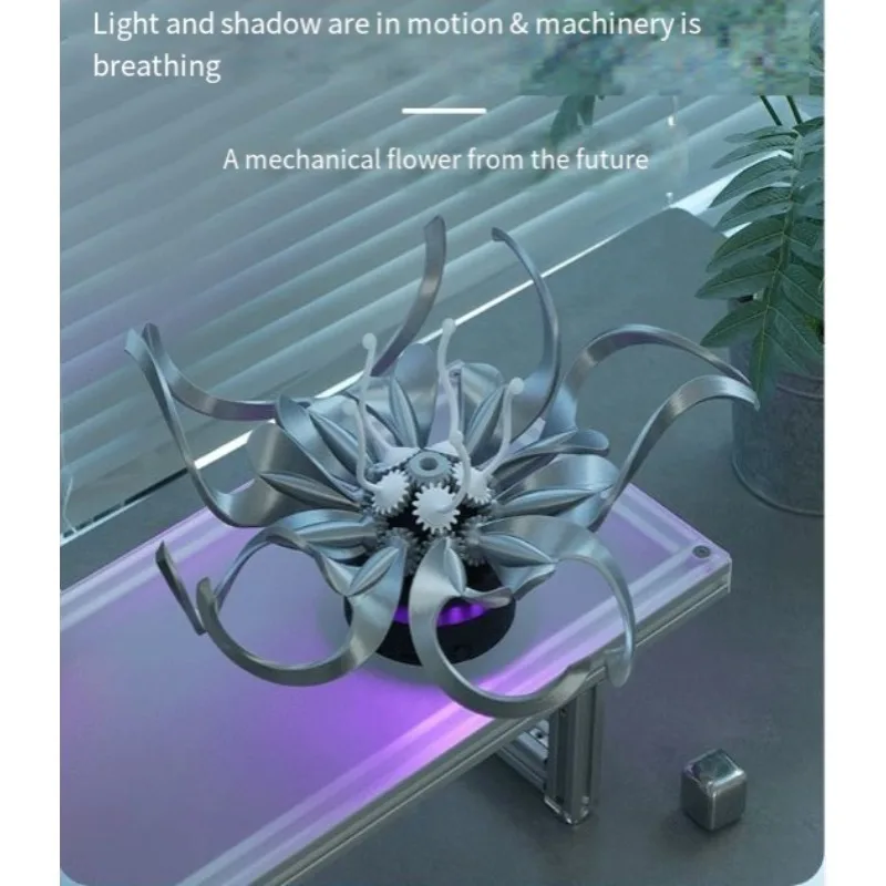 Creative Cthulhu Desktop Ornament Mechanical Flower 3D Printed Assembly Dynamic Handmade DIY Home Office Desk Decor