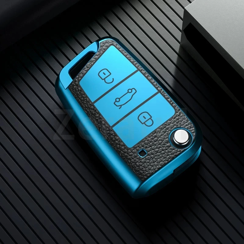 For Skoda Octavia Kodiaq Karoq Seat Ateca Leon For Volkswagen VW Polo Golf 7 MK7 Tiguan passat TPU Car Key Case Cover Key Bag