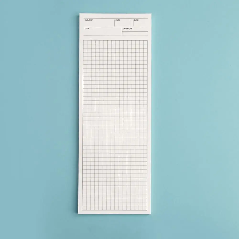 Simple Non-sticky Long Notepad 50 Sheets Stationery Memo Pad Writing Note School Office Supplies