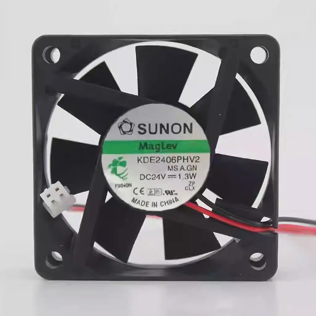 2pcs Original For Sunon KDE2406PHV2 6015 60mm DC 24V 1.3W Maglev 60X60X15mm IPC Axial Cooling Fans
