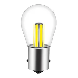 1X Ba15s 1156 Led P21W Vehicle Reverse Turning Lamp 6 Filament Chip Car Light Bulb S25 Auto 12v Drop Shipping Supported
