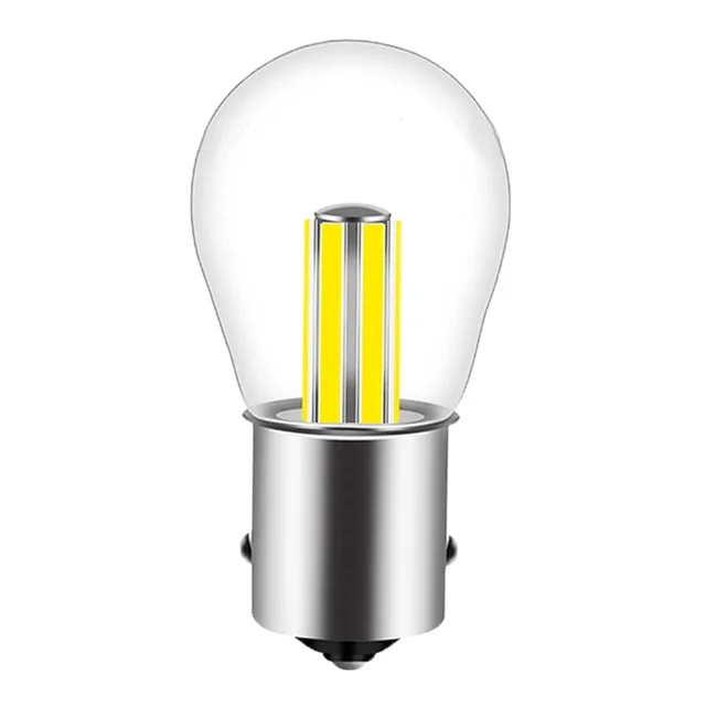 1X Ba15s 1156 Led P21W Pojazdowa lampa cofania 6 żarników Żarówka samochodowa S25 Auto 12v Drop Shipping Obsługiwane