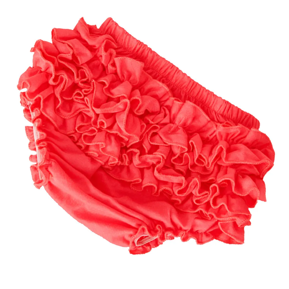 Cotton Trim Baby Girl Diaper Cover Lace Red Size L Moisture Absorbing Quick Dry Wear Under Dresses Tutu Skirt Pp