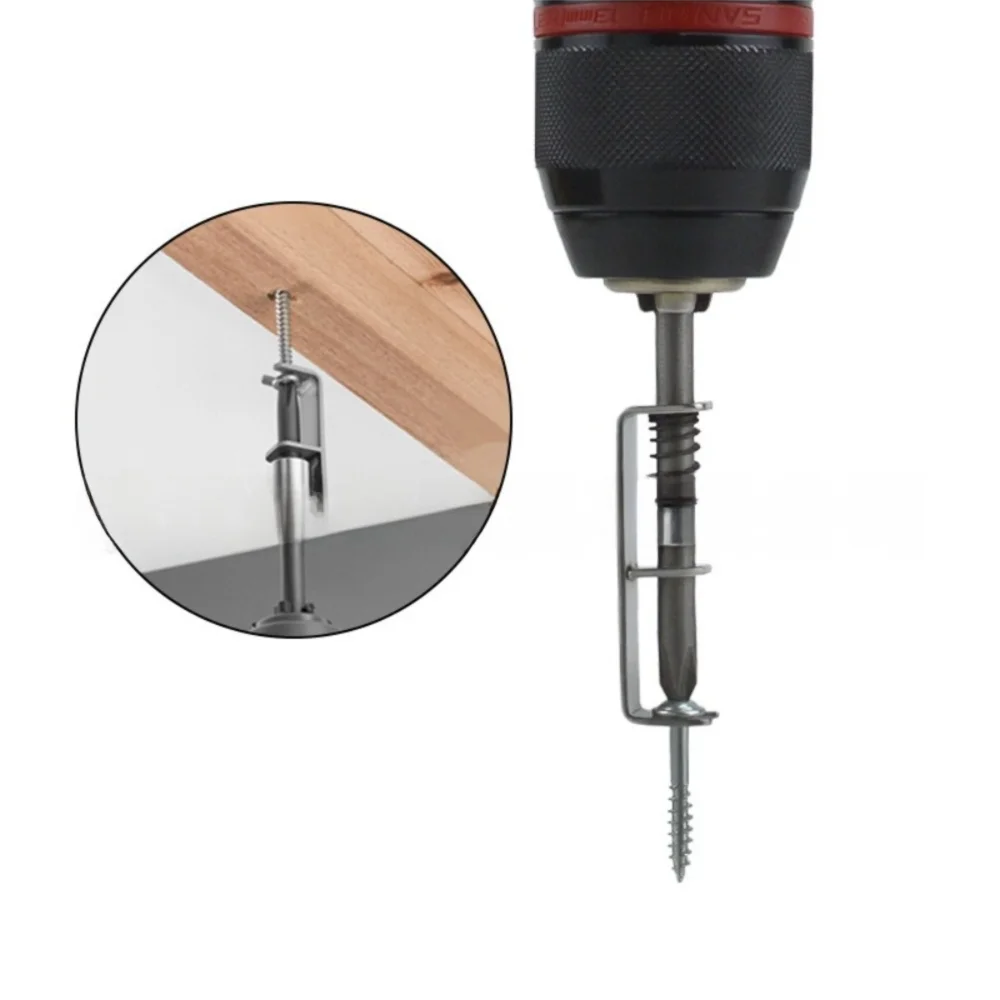 

Сверло с пружинным позиционированием из легированной стали, портативное сверло с одной рукой, безопасное крепление для винтов, держатель для винтов с защитой от падения