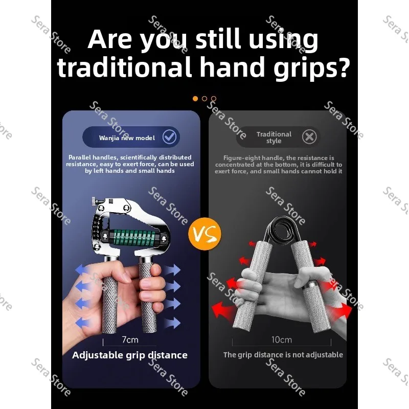 Adjustable All Metal Male Professional Grip Strength 240kg Finger Muscle Training with Adjustable Grip Device