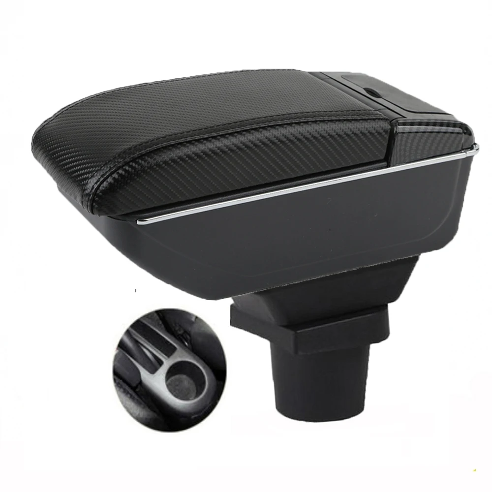 Car Yaris Vitz Vios Hatchback Armrest box central console storage case driver elbow support