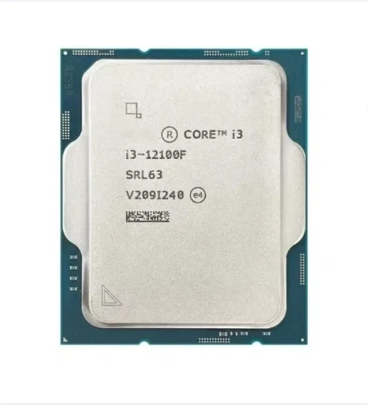 i3 12100F CPU Processor Core i3-12100F LGA 1700 New But Without Cooler