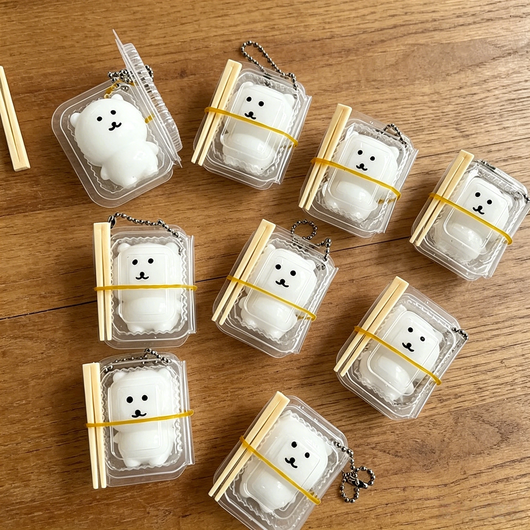Lunch Box Squishy JOKE Bear Kawaii Squishy Toys Bag Cute KEY Pendant Pinching Squeezeing Decompression Toy Party Birthday Gifts