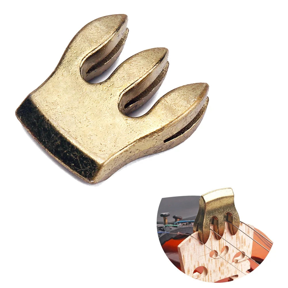 Professional 3-Prong Metal Violin Mute for Volume Control and Quiet Practice Suitable for All Sizes Violin Fiddle Mute