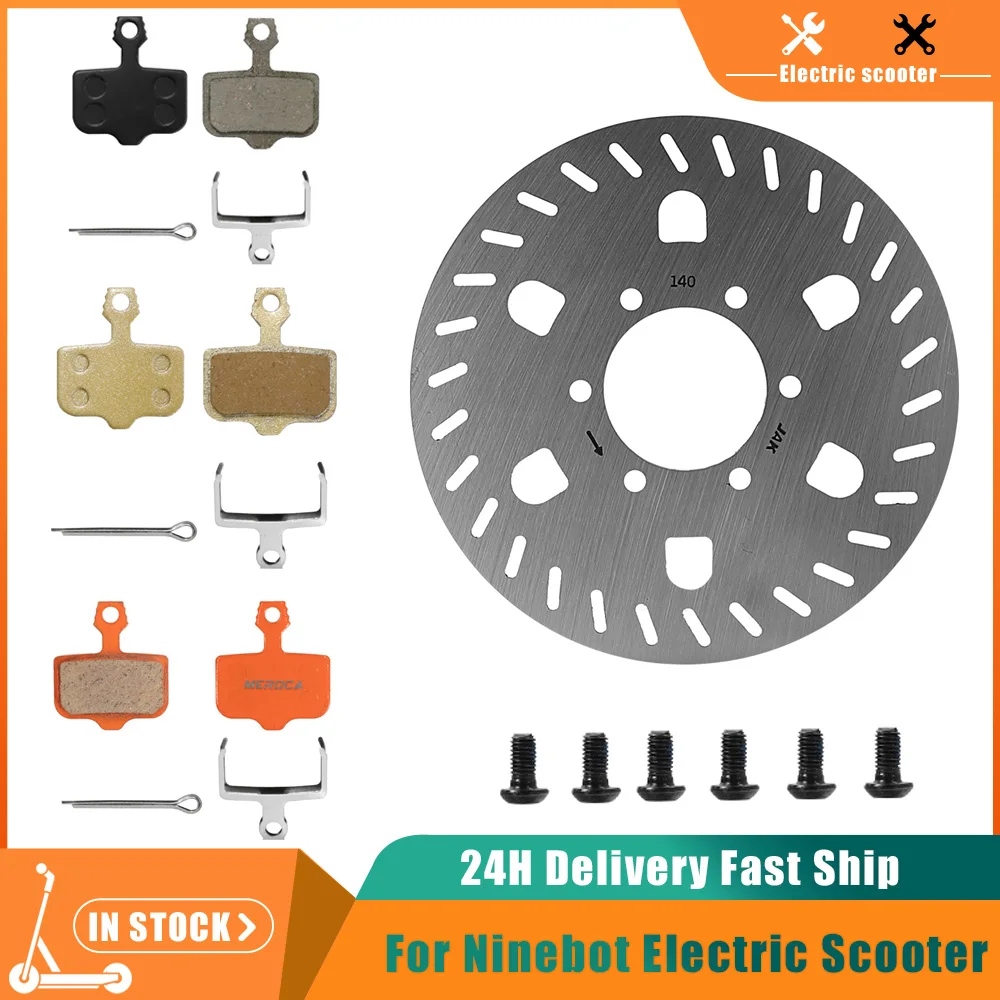 140MM 6 Holes Brake Disc Brake For Segway Ninebot GT1 GT2 Super Powerful Electric Scooter Disc Brake Pad Replace Parts