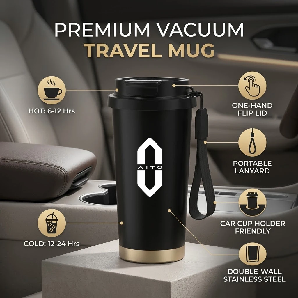 Car Thermos Cup Water bottle Coffee cup 316 stainless steel For AITO M5 M7 M8 M9