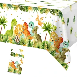 Dinosaur Birthday Party Decorations Kids Boy Dinosaur Disposable Tablecloth Baby Shower Jungle Safari Birthday Supplies