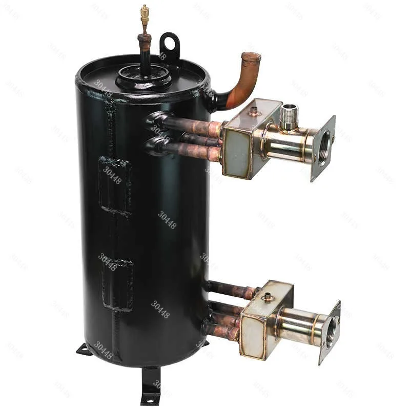 Shell and Tube Heat Exchanger  Condenser Evaporator For Air Source Heat Pump Water Chiller HVAC Parts Copper Coil